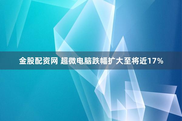 金股配资网 超微电脑跌幅扩大至将近17%